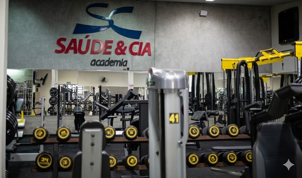 Academia Saúde & Cia — alunos treinando