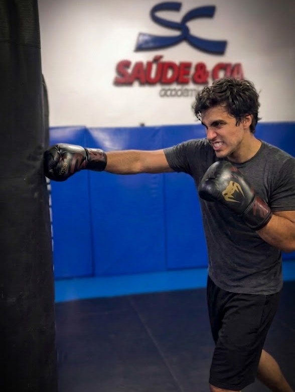 Aula de Boxe da Academia Saúde & Cia